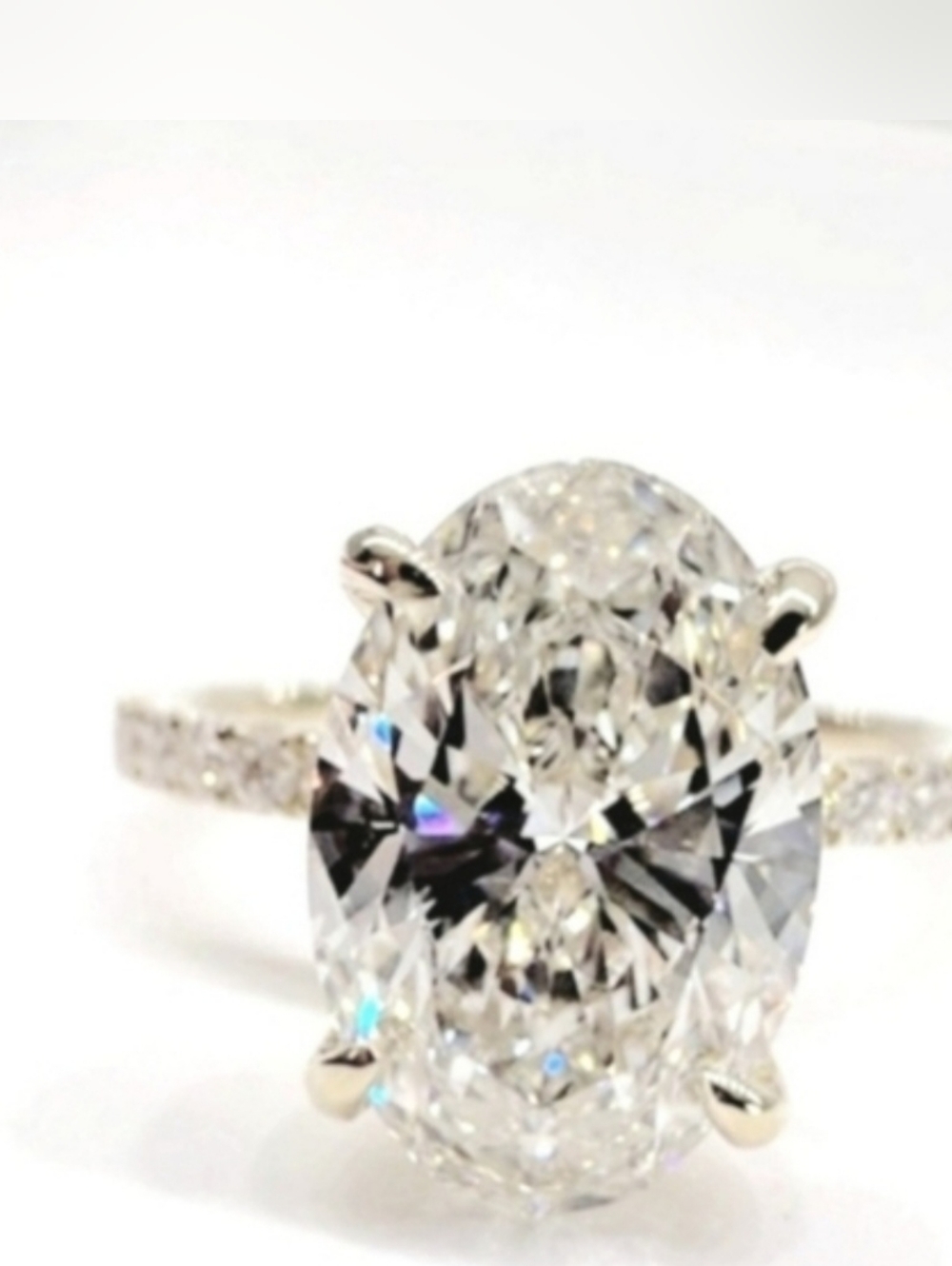 New 3ct Outstanding IGI Certified Lab Grown Diamond, 14k White Gold - Picture 10 of 12